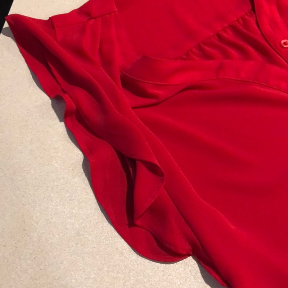 Express Red Blouse - Picture 4 of 4